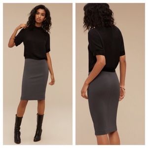 Aritzia Wilfred lis pencil skirt small grey